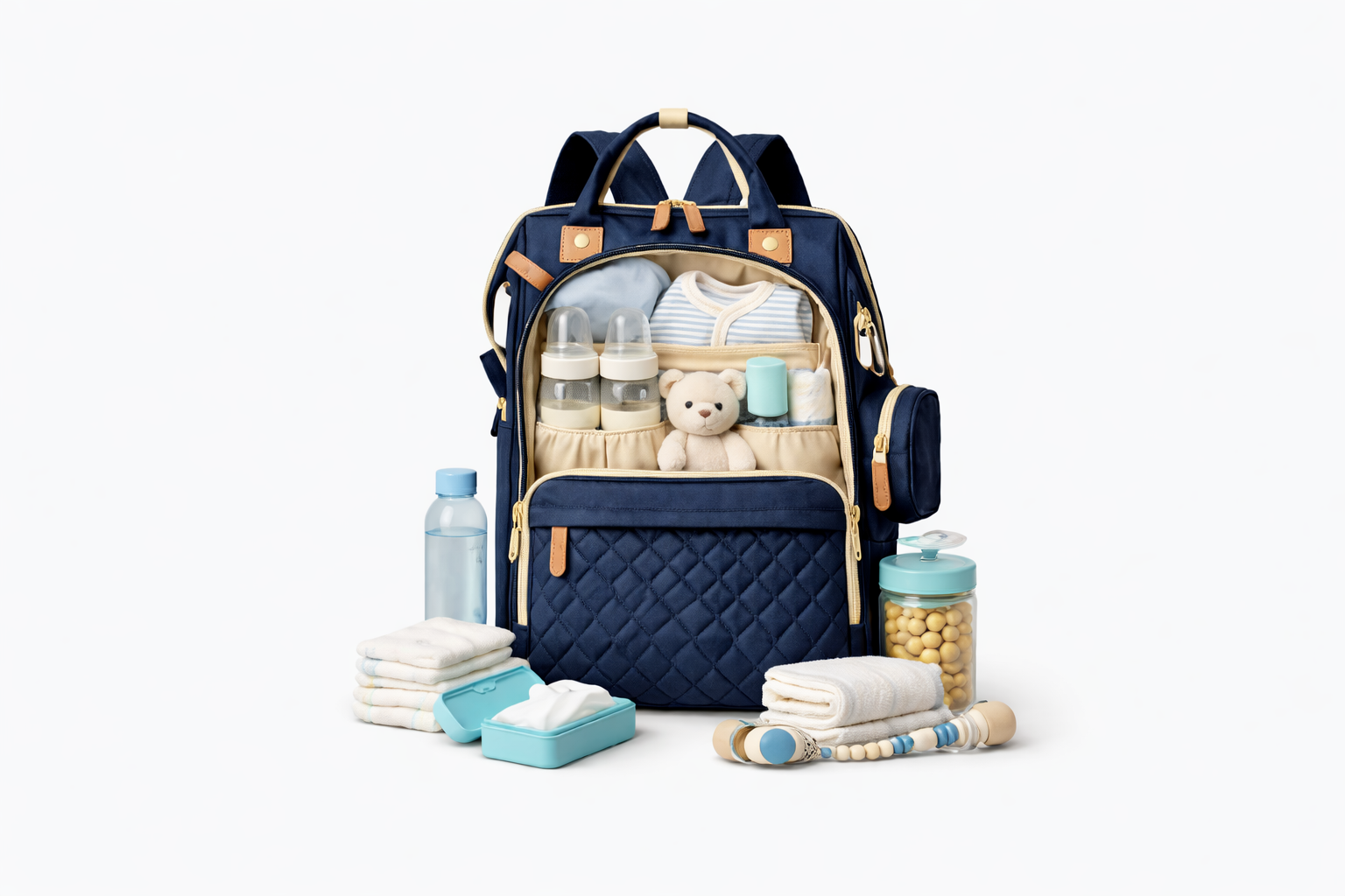 Mochila para bebé con accesorios (3)