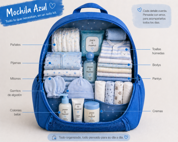 Mochila Pre y Postnatal Premium – Para Clínicas Hospitales y Recién Nacido
